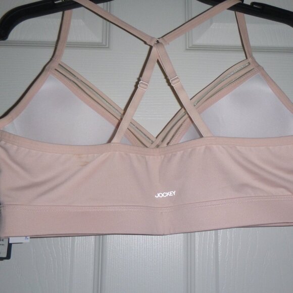 Women's Jockey Light Pink adjustable straps  Sports Bra - Picture 6 of 6